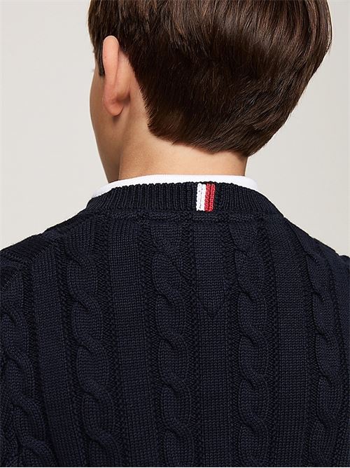 essential reg cable sweater TOMMY HILFIGER | KB0KB09418DW5